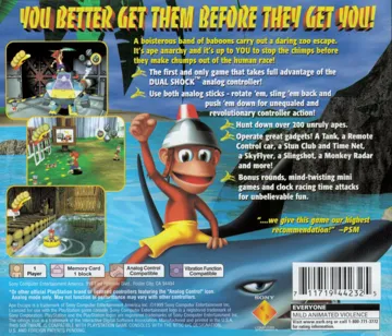 Ape Escape (IT) box cover back